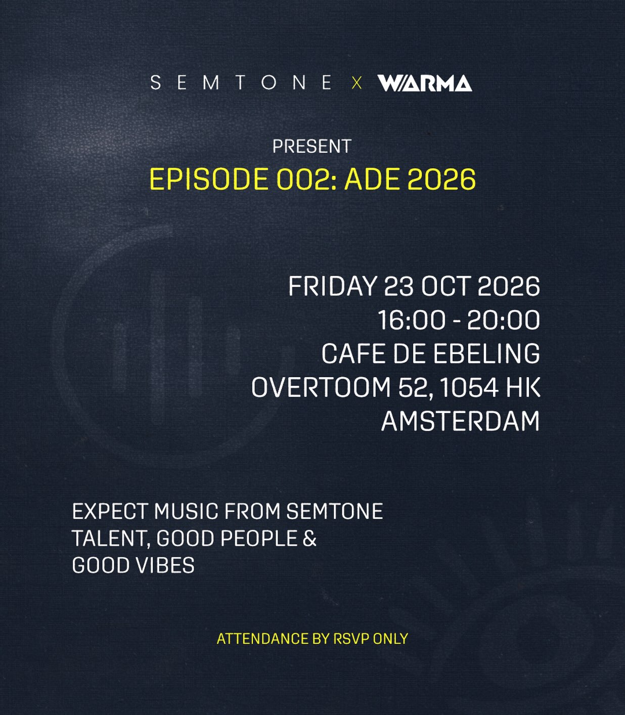 WARMA x SEMTONE at Amsterdam Dance Event