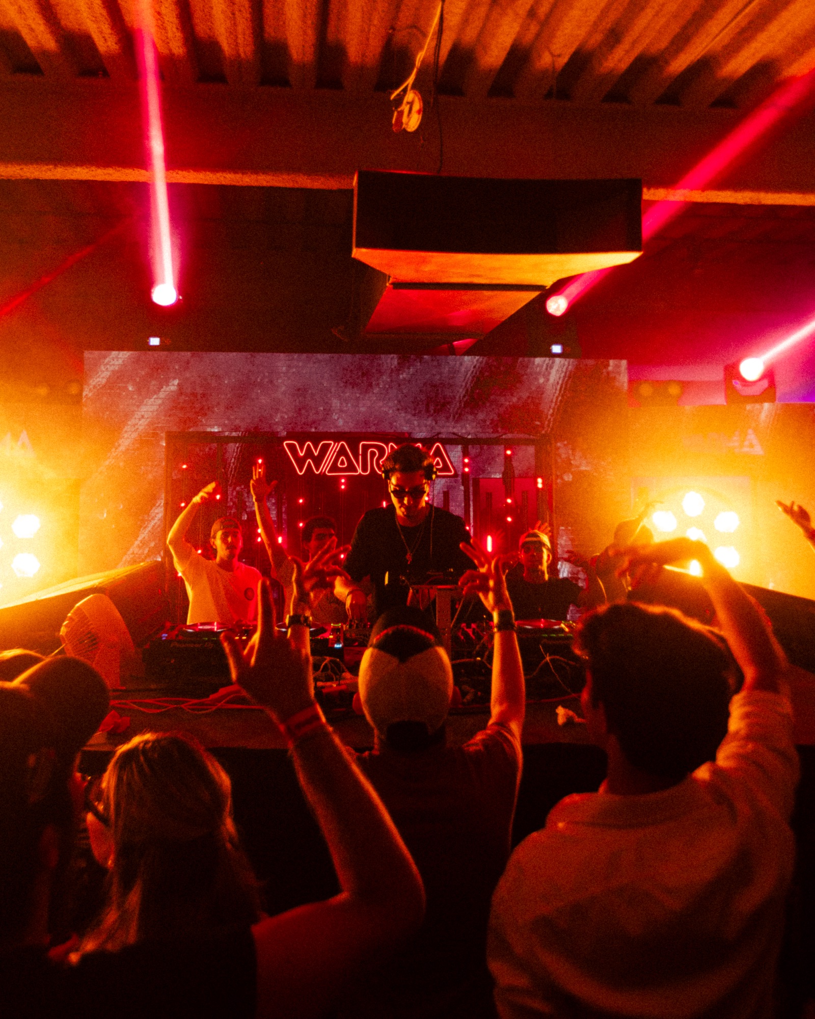 DJ booth and crowd at WARMA