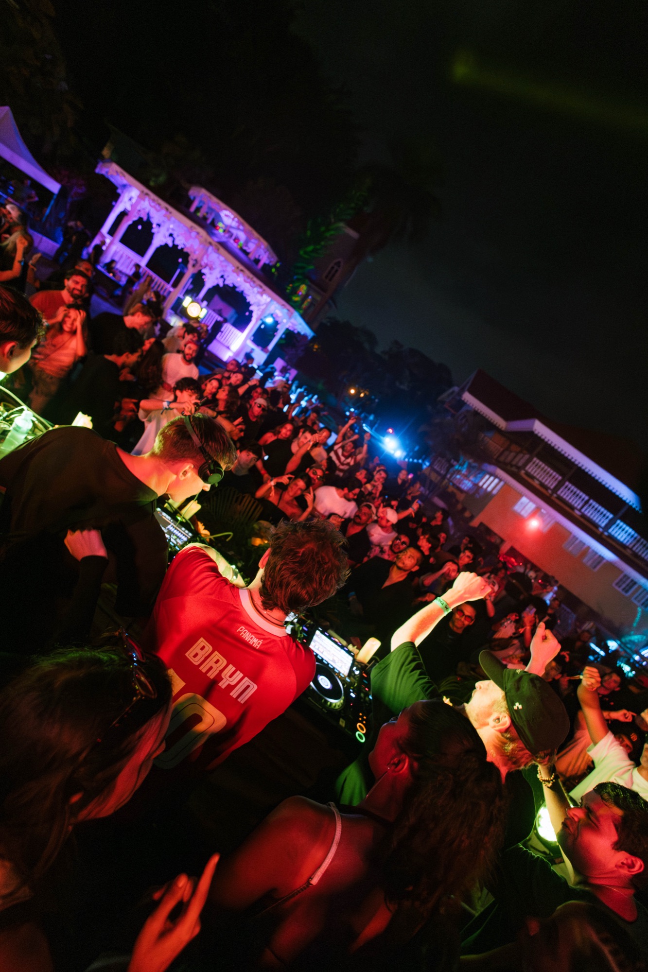View from the WARMA DJ booth toward the crowd